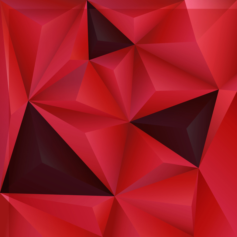 红色几何科技素材背景
