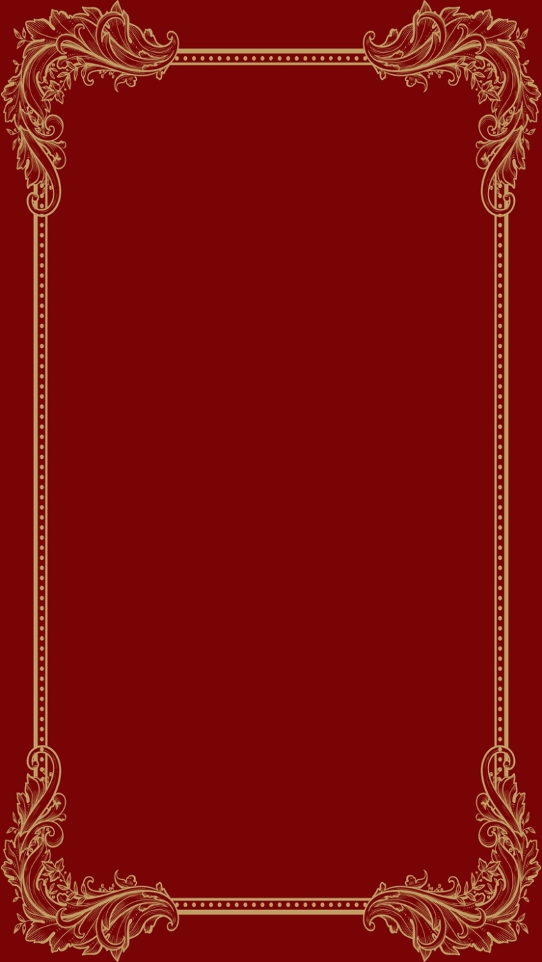 纹理红色底纹欧式边框矢量H5背景素材