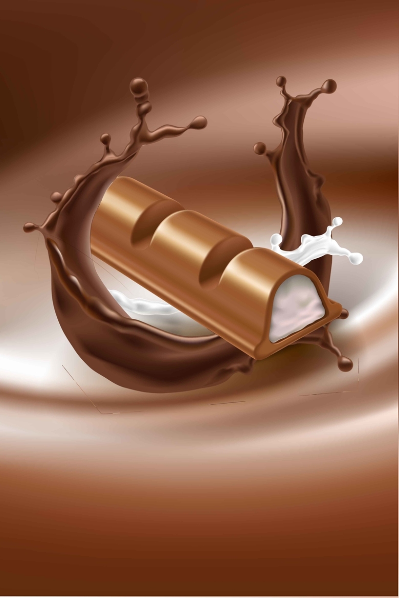 巧克力主题创意牛奶