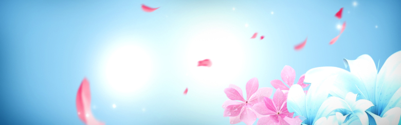 浪漫粉红小花背景