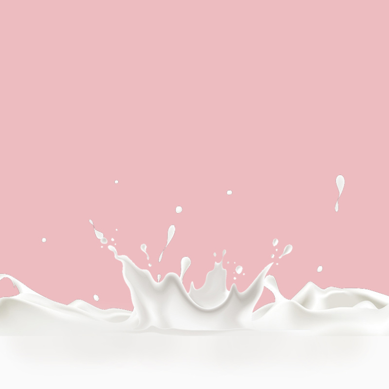 飞溅牛奶奶粉粉色PSD分层主图背景素材