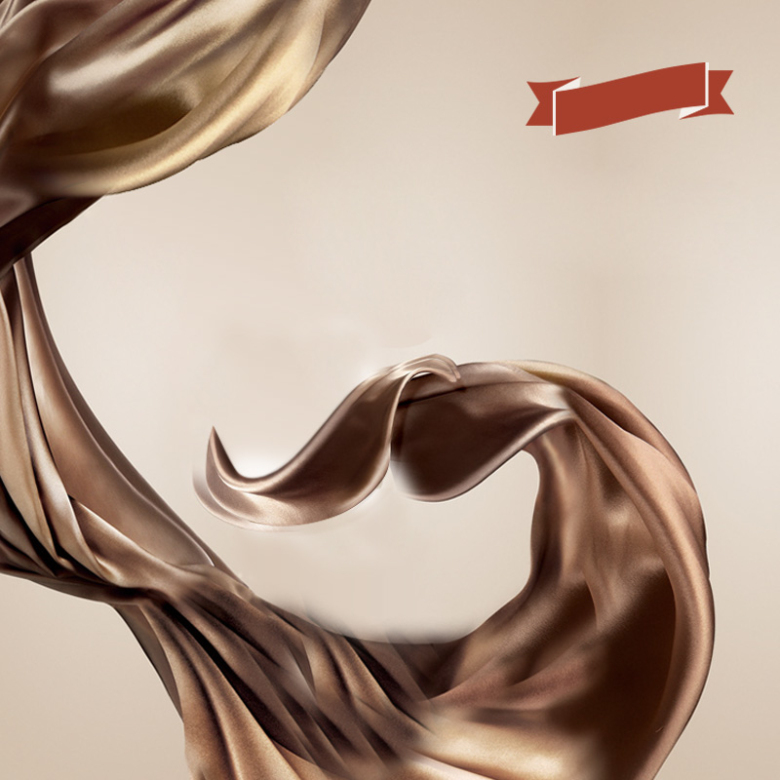 巧克力丝带洗发水PSD分层主图背景素材