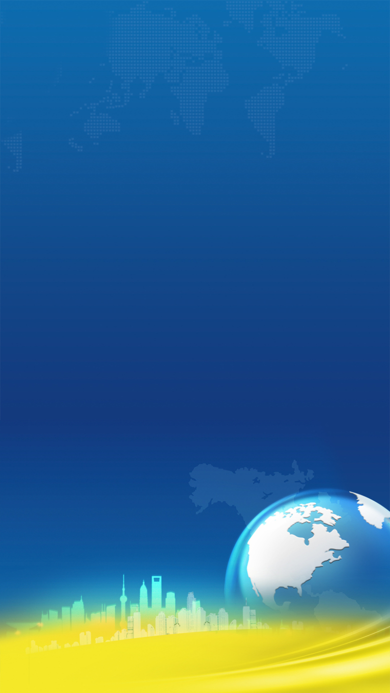 合作论坛蓝色世界地图地球H5背景素材