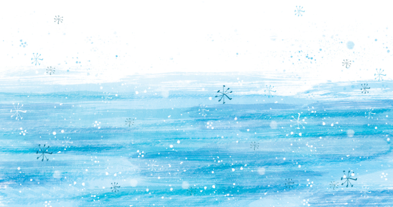 蓝色手绘雪花背景