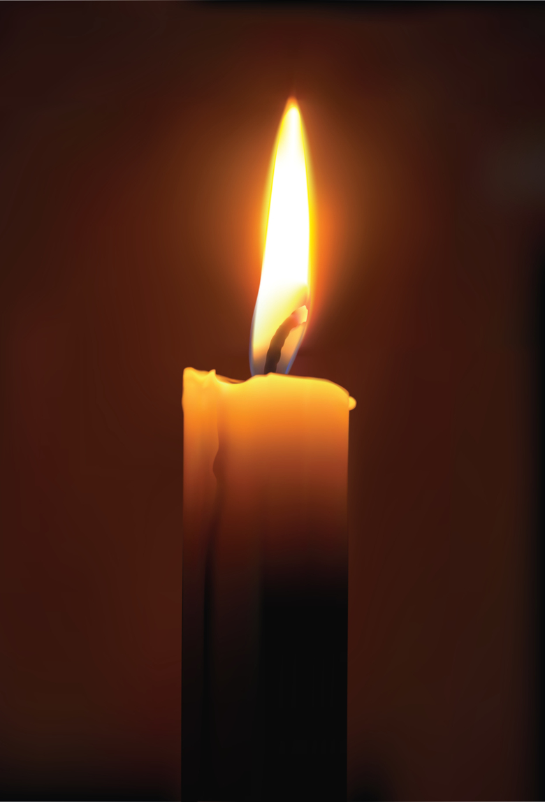 蜡烛和跳动的烛光背景矢量素材