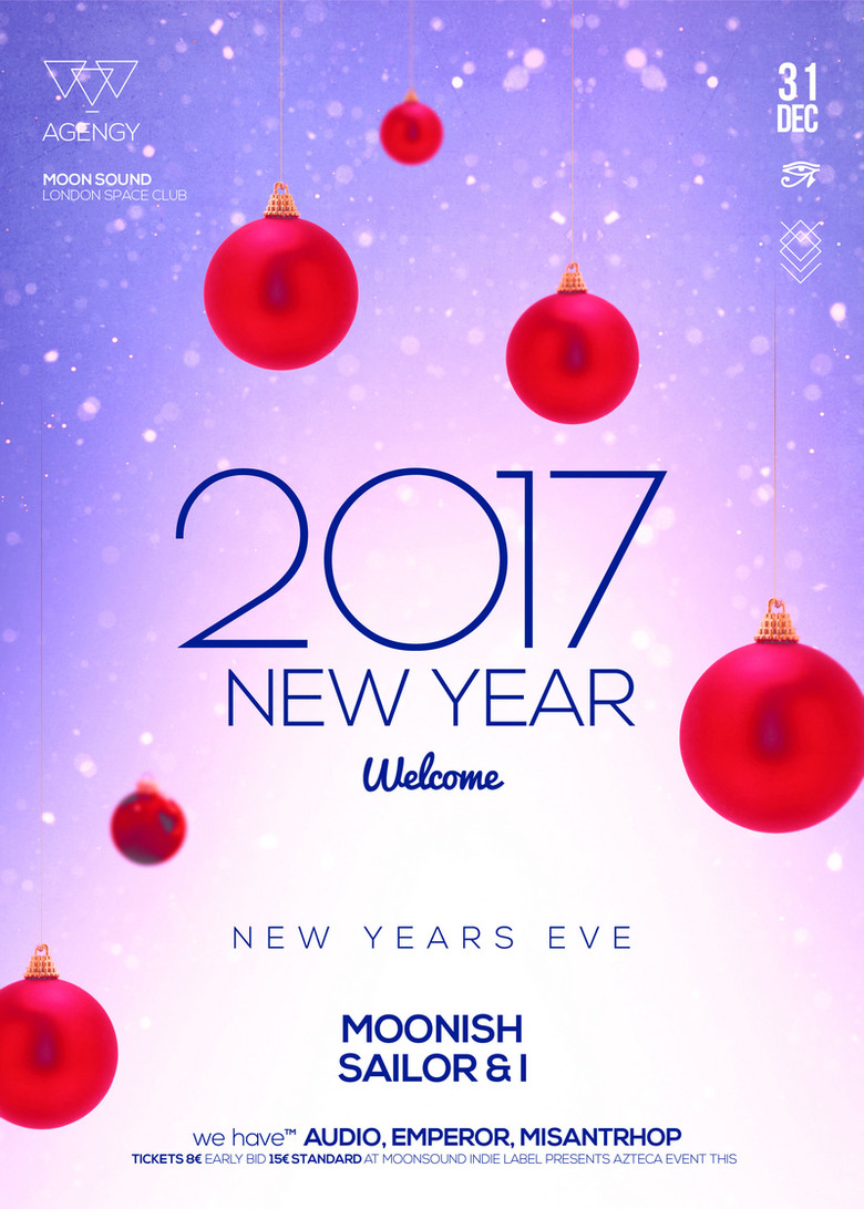 2017新年派对海报背景素材