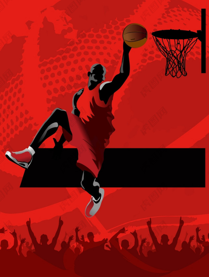 炫酷篮球比赛活动宣传海报背景模板