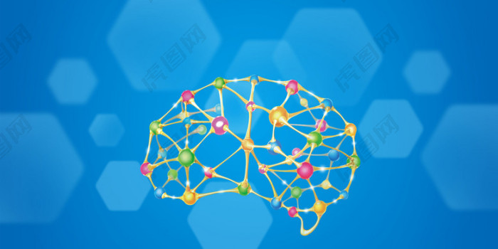 护士节分子结构DNA科技海报背景