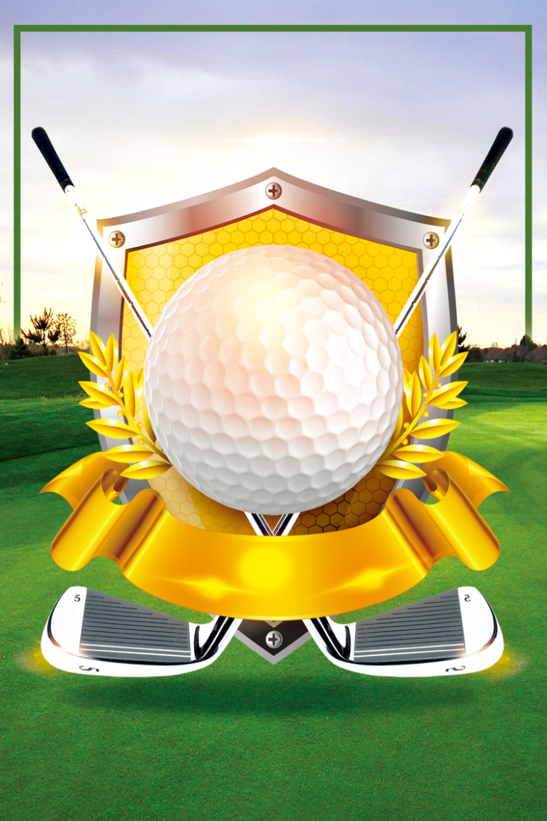 高尔夫比赛海报背景