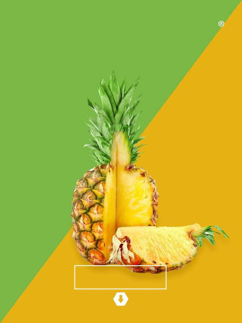 水果菠萝背景素材