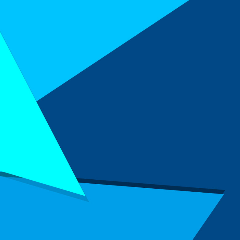 蓝色几何体素材