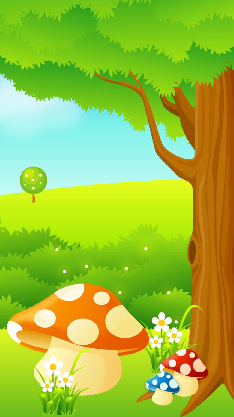 森林蘑菇H5背景