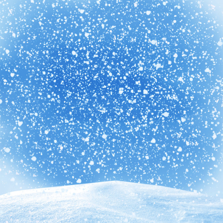 纯色淡蓝雪景