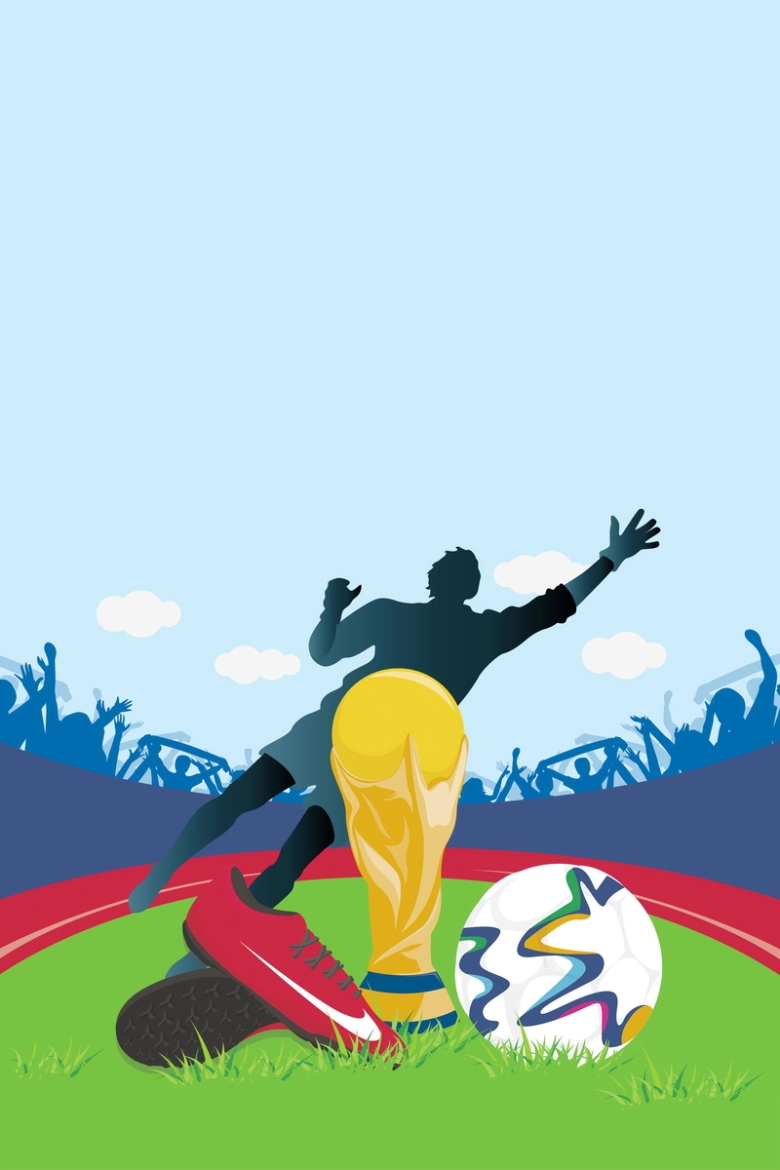 激战世界杯足球背景模板