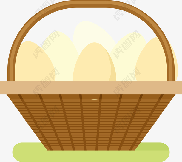 一篮子农家土鸡蛋