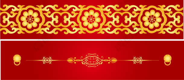 中国风花纹矢量装饰素材