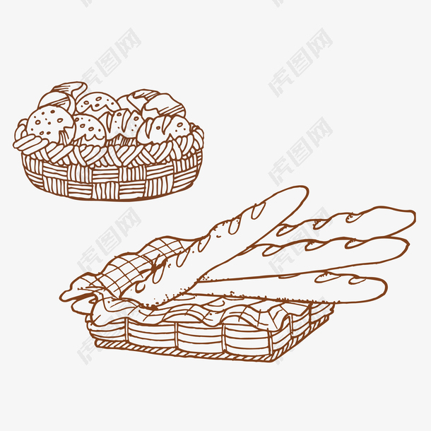 面包装饰素材图案