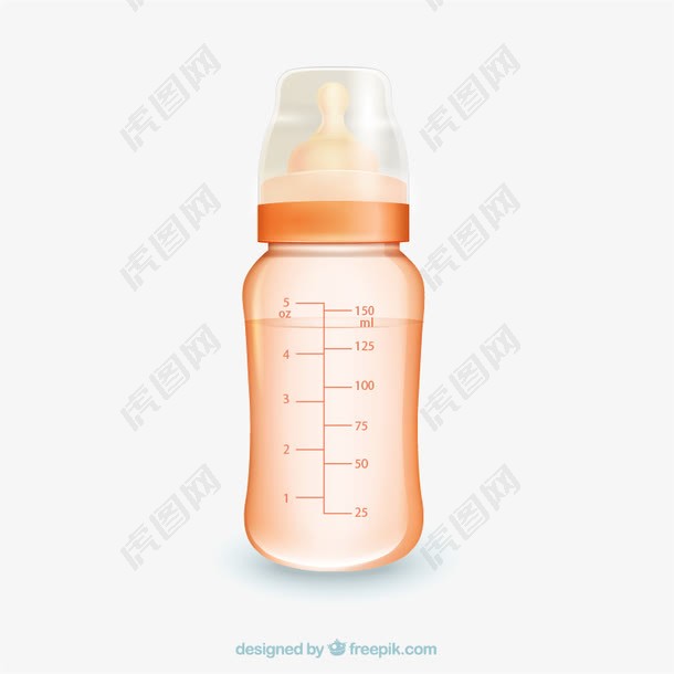婴儿奶瓶矢量素材下载 