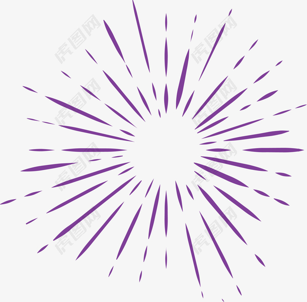 紫色射线线条