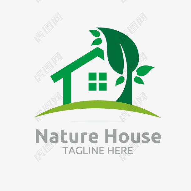 绿色房子logo