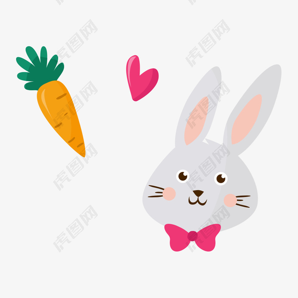 灰色兔子和萝卜