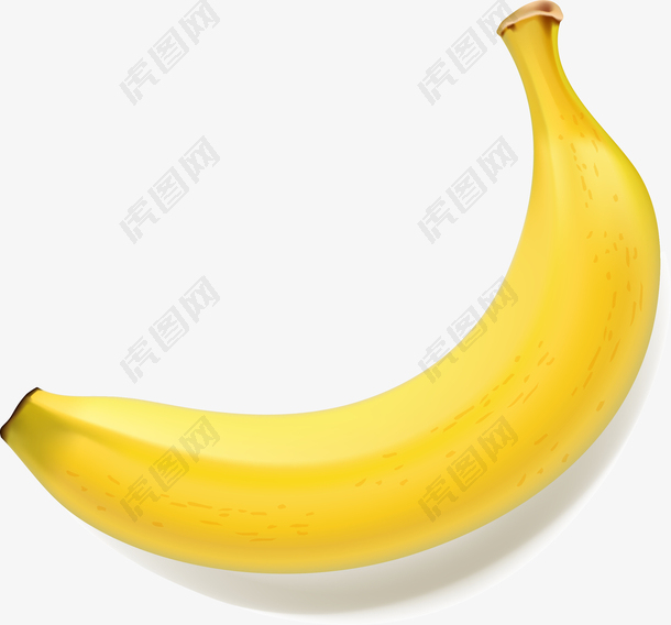 香蕉立体效果图矢量图