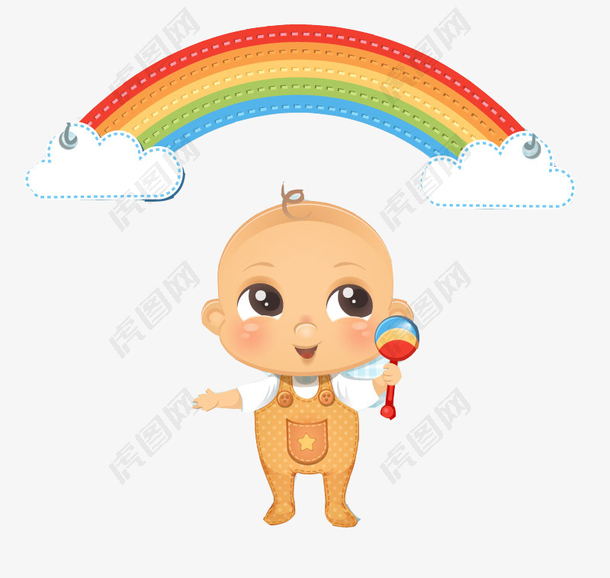 婴儿和彩虹