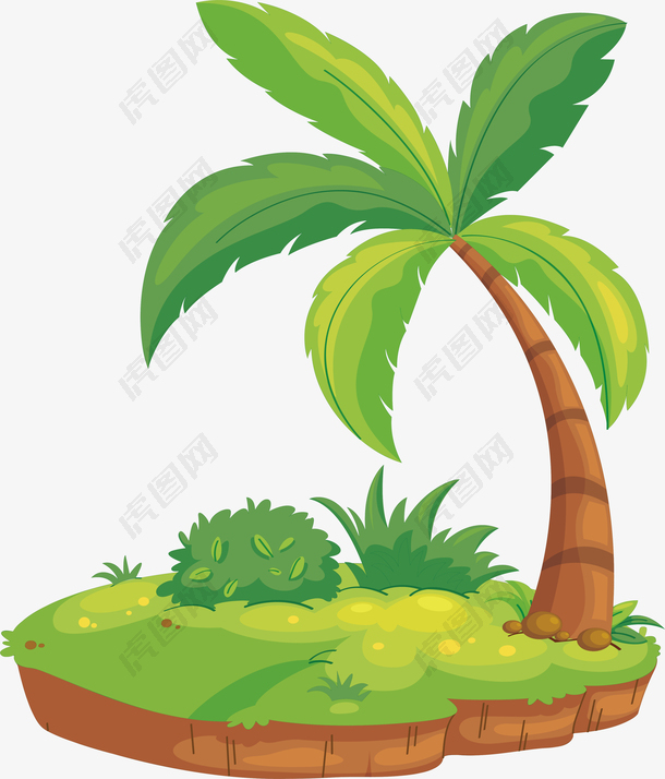 卡通椰树设计