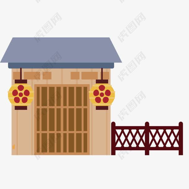 中国古代建筑客栈素材