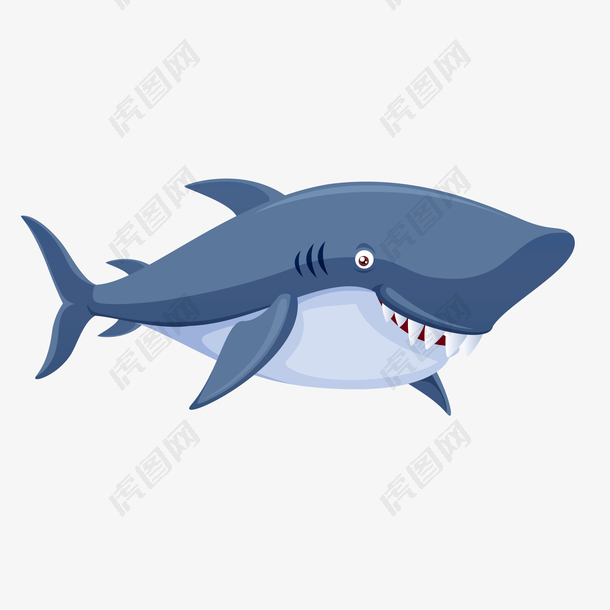 卡通鲨鱼动物设计