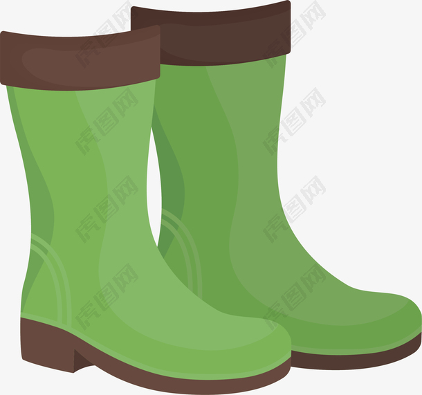 绿色的雨鞋