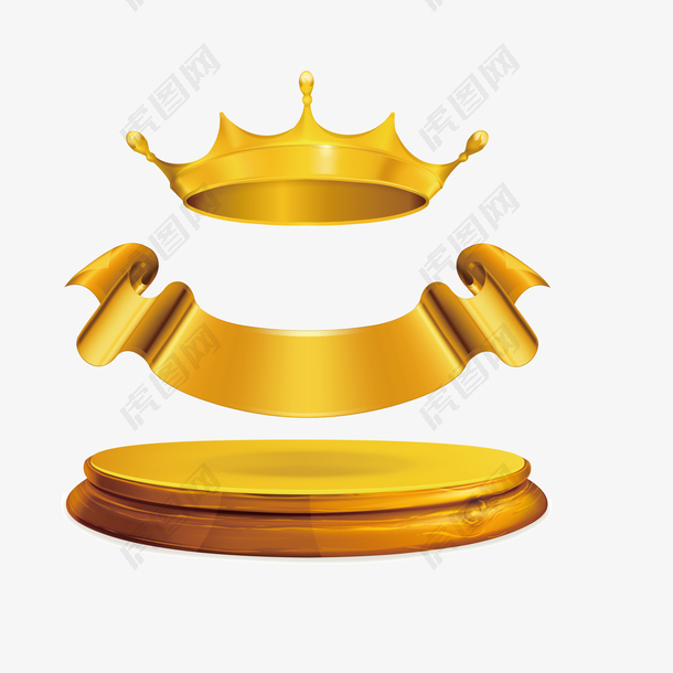 金色皇冠金属装饰
