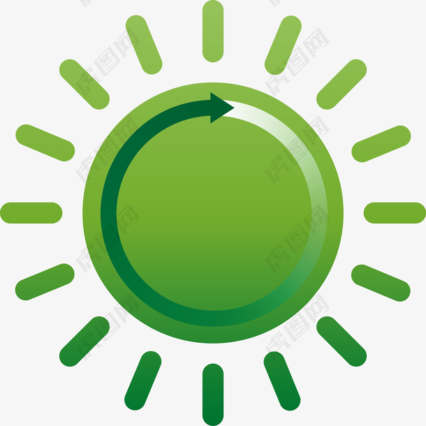 绿色循环节能图标