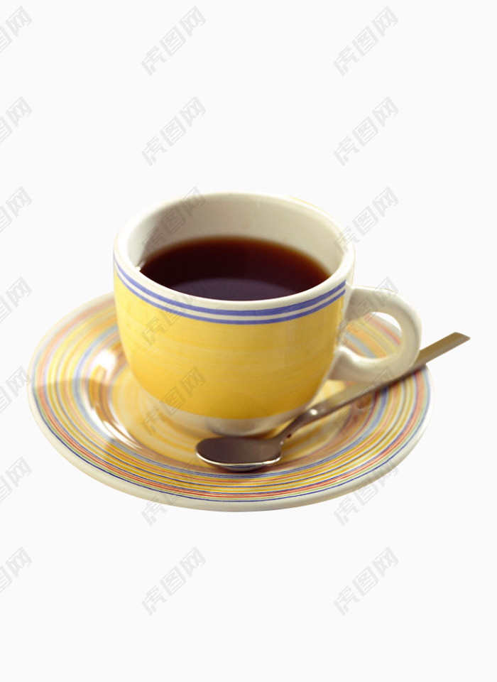 棕黄色免扣陶瓷咖啡杯冬日热饮