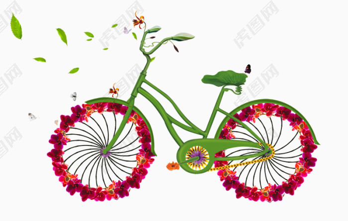 植树节自行车