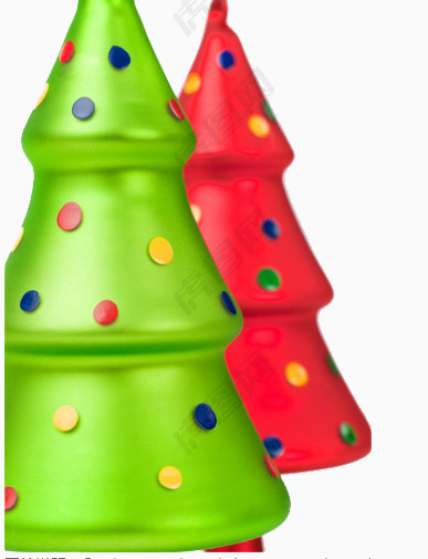 圣诞节素材彩色装饰树