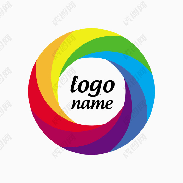 彩色圆环logo