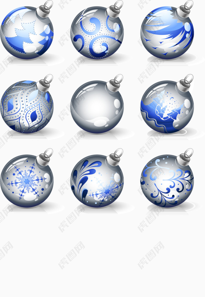 圣诞节图式的水晶球