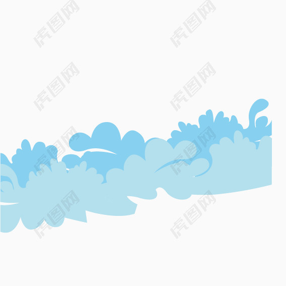 蓝色水波浪图案