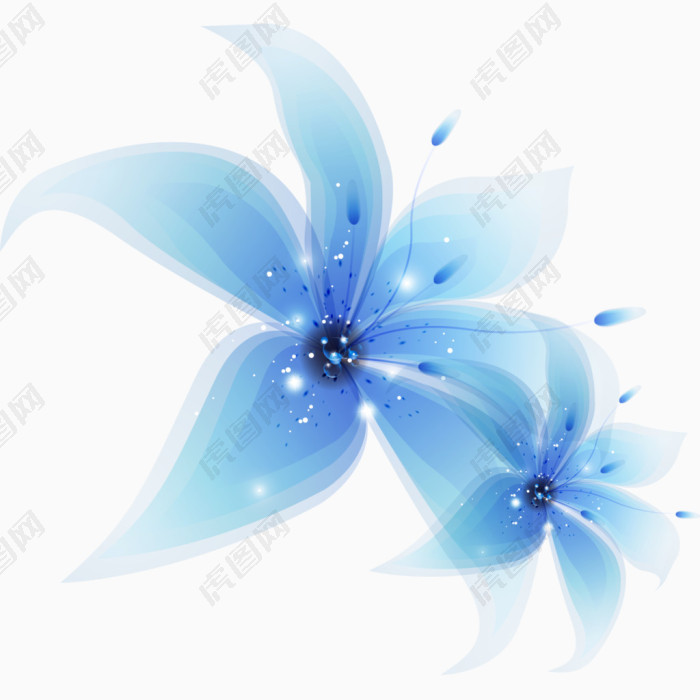 淡蓝色的花朵