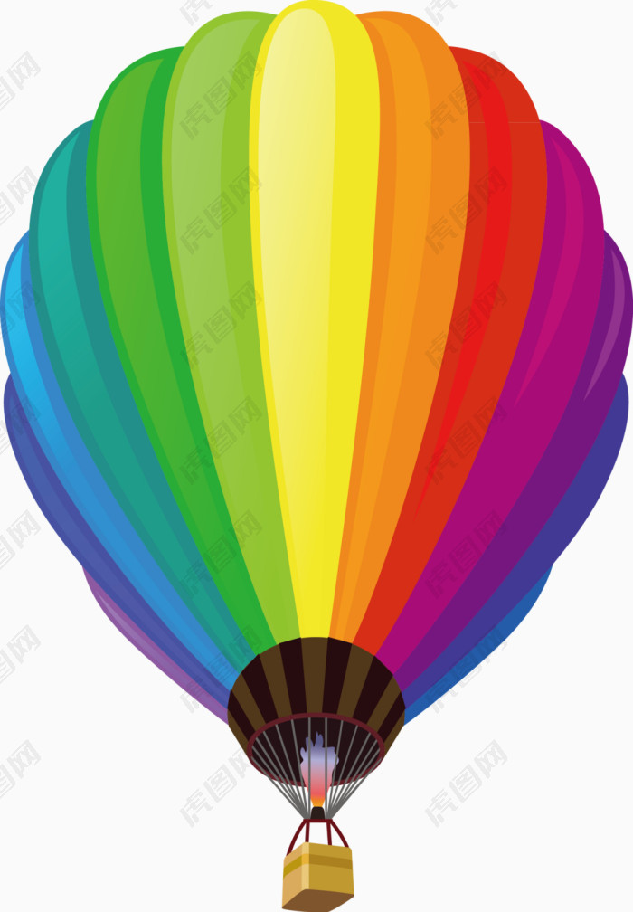彩色热气球高清png